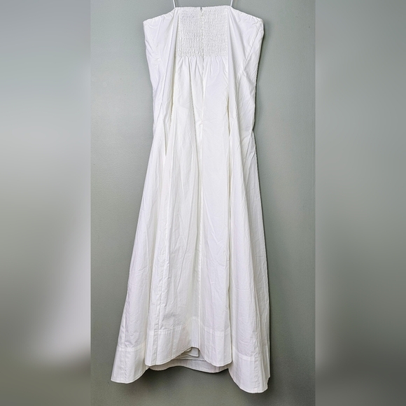 Mare Mare x Anthropologie White Strapless Seamed A-Line Midi Dress, XL - Picture 7 of 15